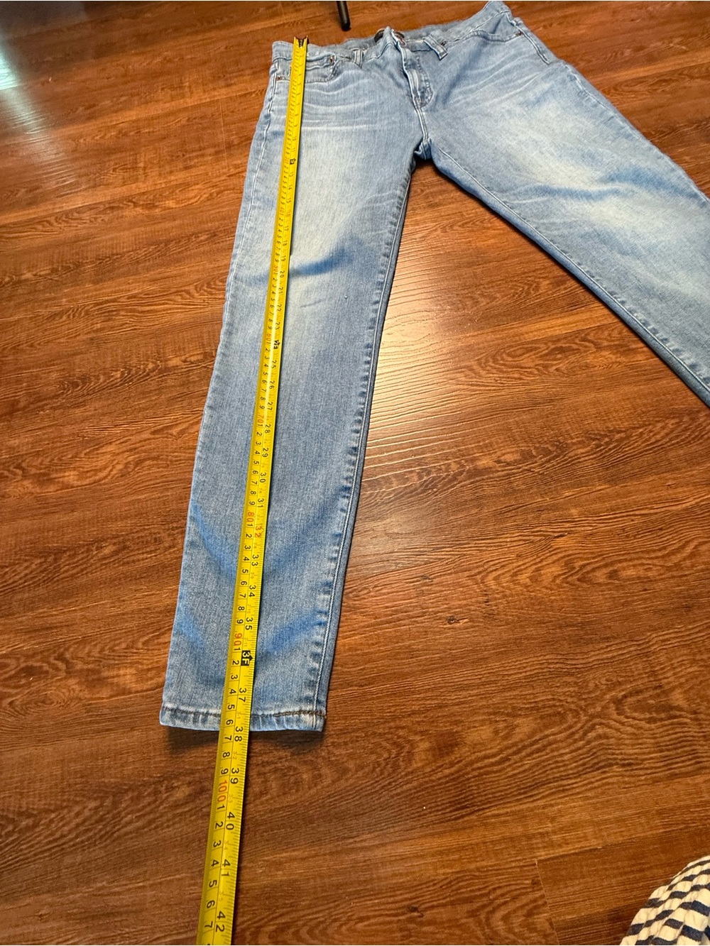 J.Crew 9” High-Rise Toothpick Skinny Jeans Women’s Size 30 Light Wash Stretch De - Picture 2 of 12